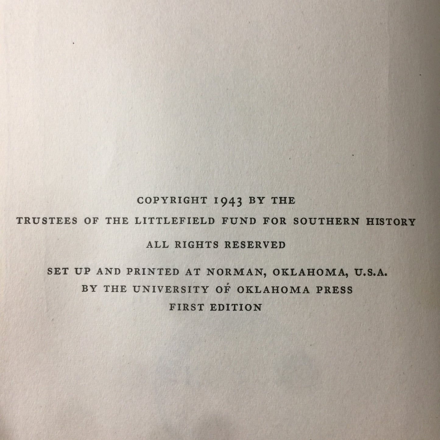 George W. Littlefield Texan - J. Evetts Haley - 1st Edition - 1943