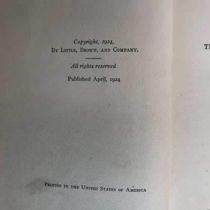 The Wrath to Come - E. Phillips Oppenheim - 1st American Edition - 1924