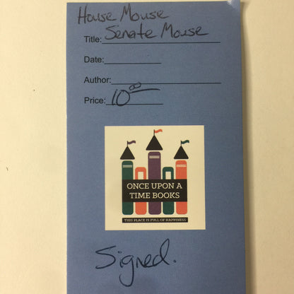 House Mouse Senate Mouse - Peter W. Barnes and Cheryl Shaw Barnes - Signed - 1996