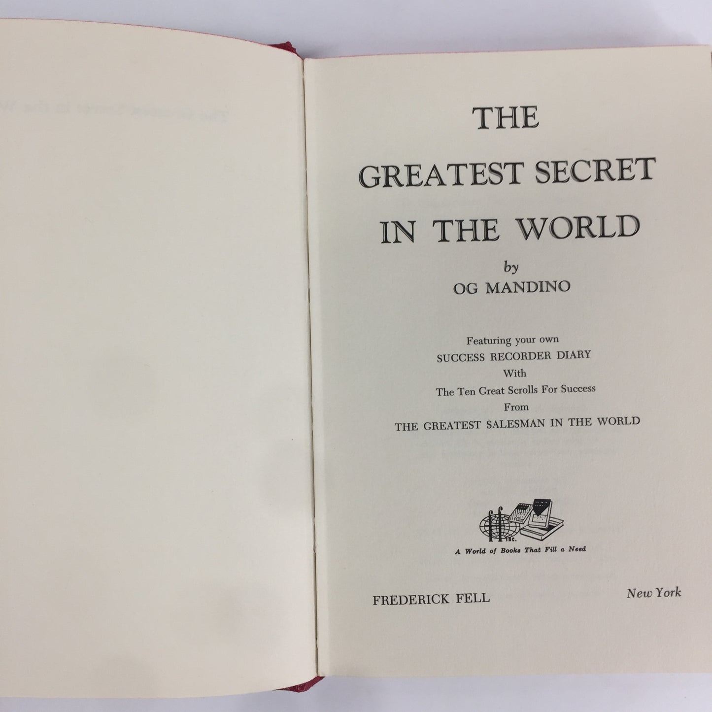 The Greatest Secret in the World - Og Mandino - Signed - 1972