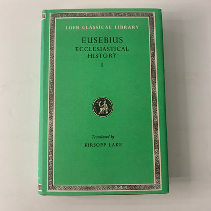 Ecclesiastical History Vol. 1 - Eusebius - 1980