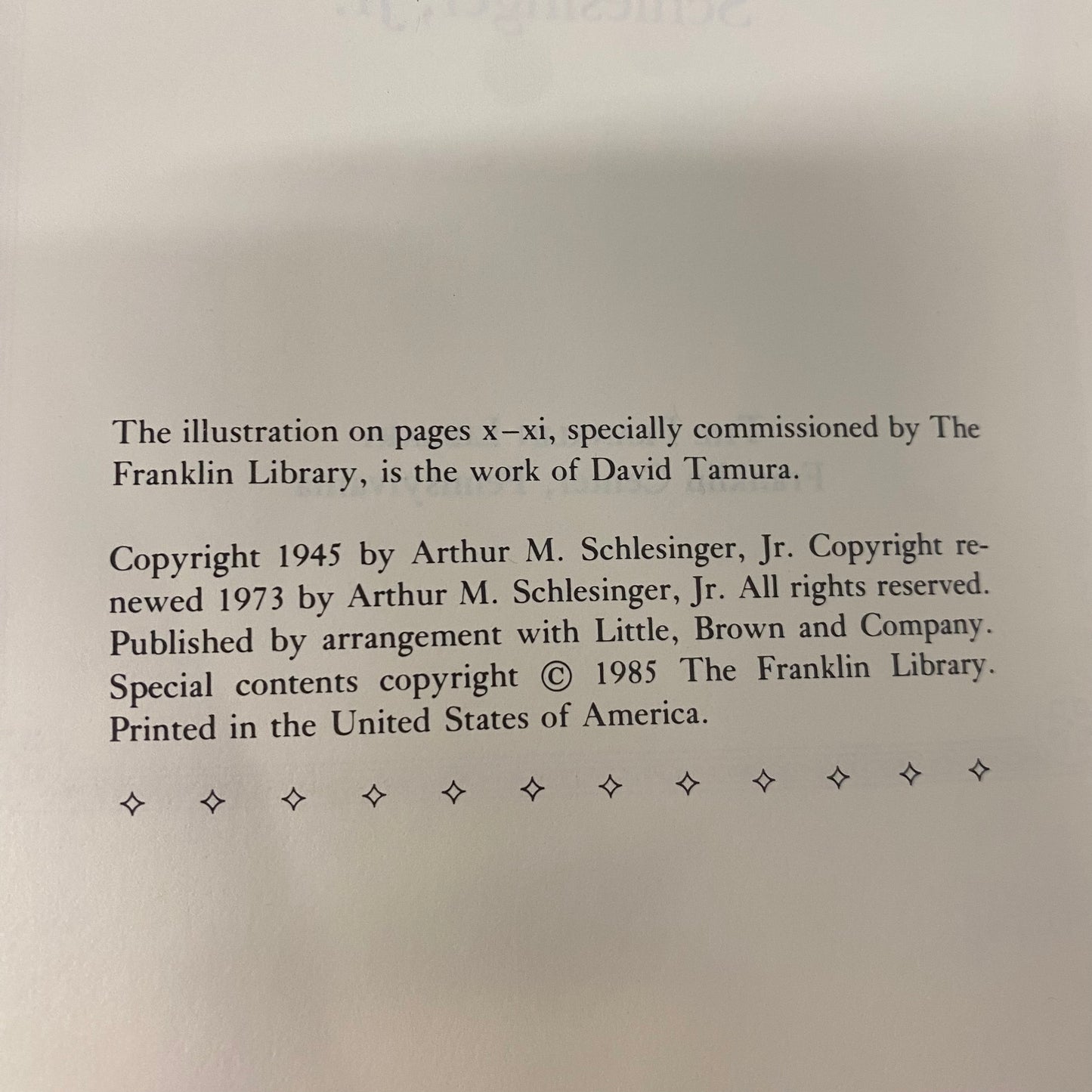 The Age of Jackson - Arthur M. Schlesinger, Jr. - Franklin Library - 1985