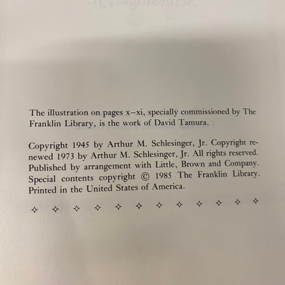 The Age of Jackson - Arthur M. Schlesinger, Jr. - Franklin Library - 1985