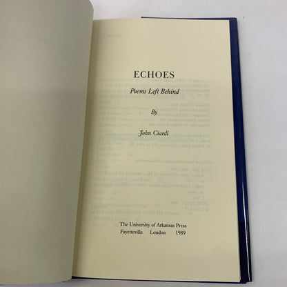 Echoes - John Ciardi - 1989