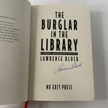 The Burglar in the Library - Lawrence Block - Signed - UK Edition - 1997