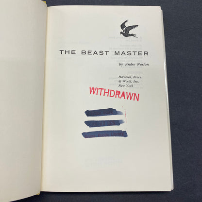 The Beast Master - Andre Norton - Book Club Edition - 1959