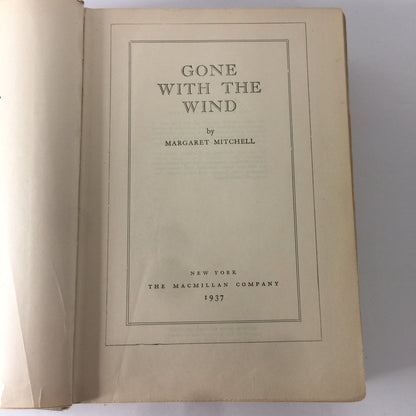 Gone With the Wind - Margaret Mitchell - 28th Print - 1st Edition - 1937