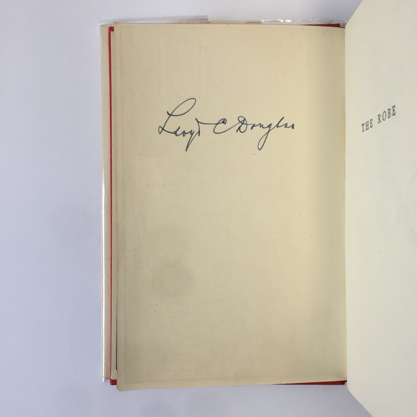 The Robe - Lloyd C. Douglas - 3rd Impression, Signed - 1942