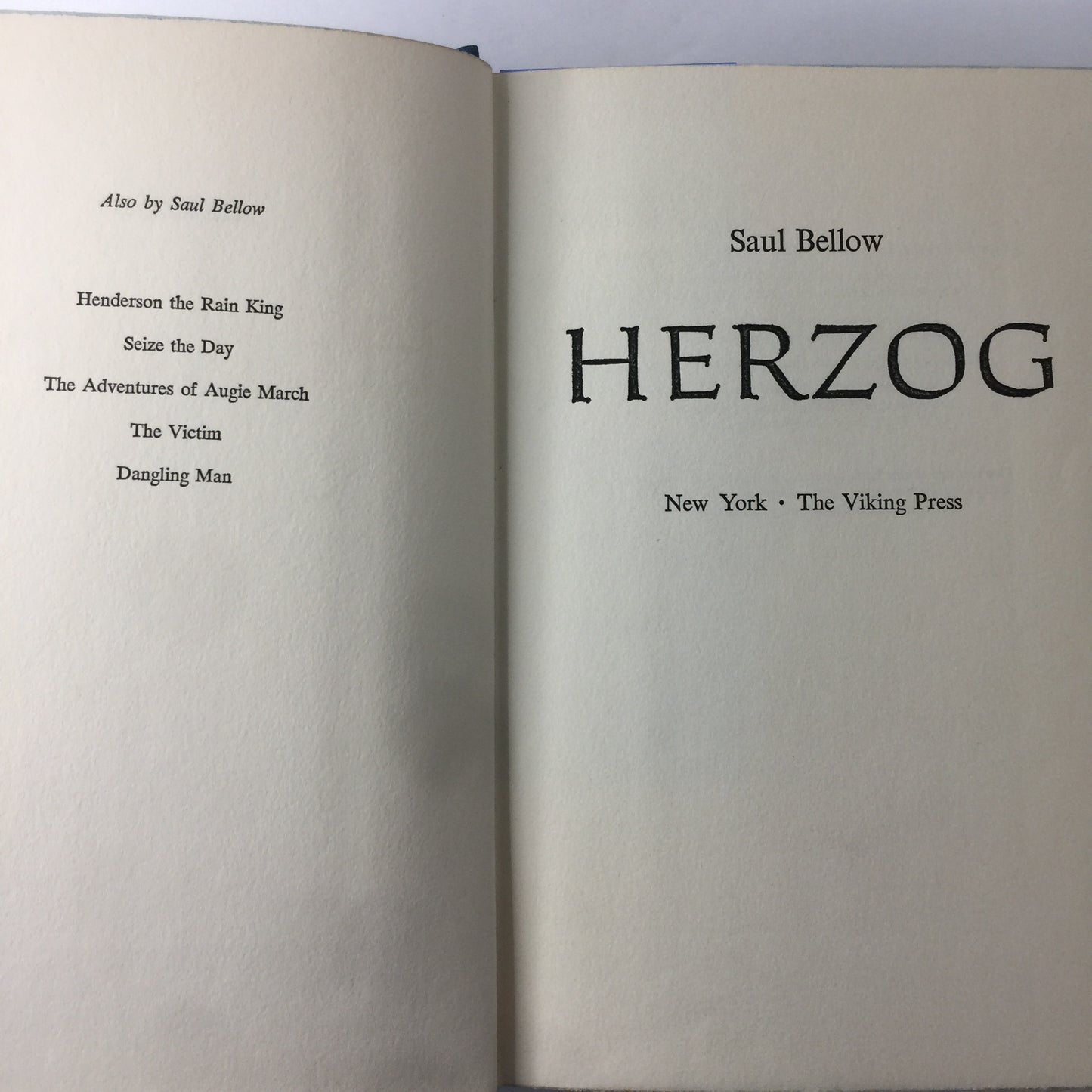 Herzog - Saul Bellow - 1st Edition - 1964