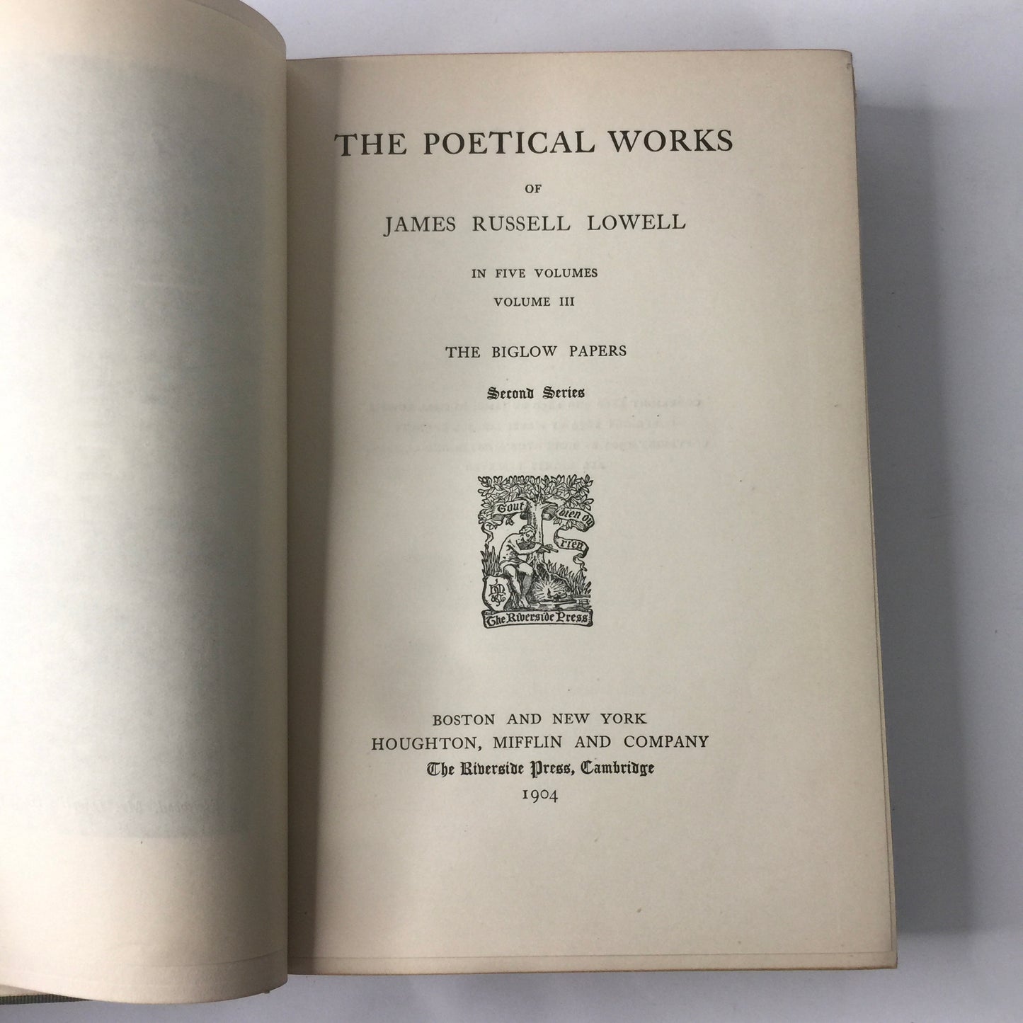 Lowell’s Works - James Lowell - 10 Volumes - 1904