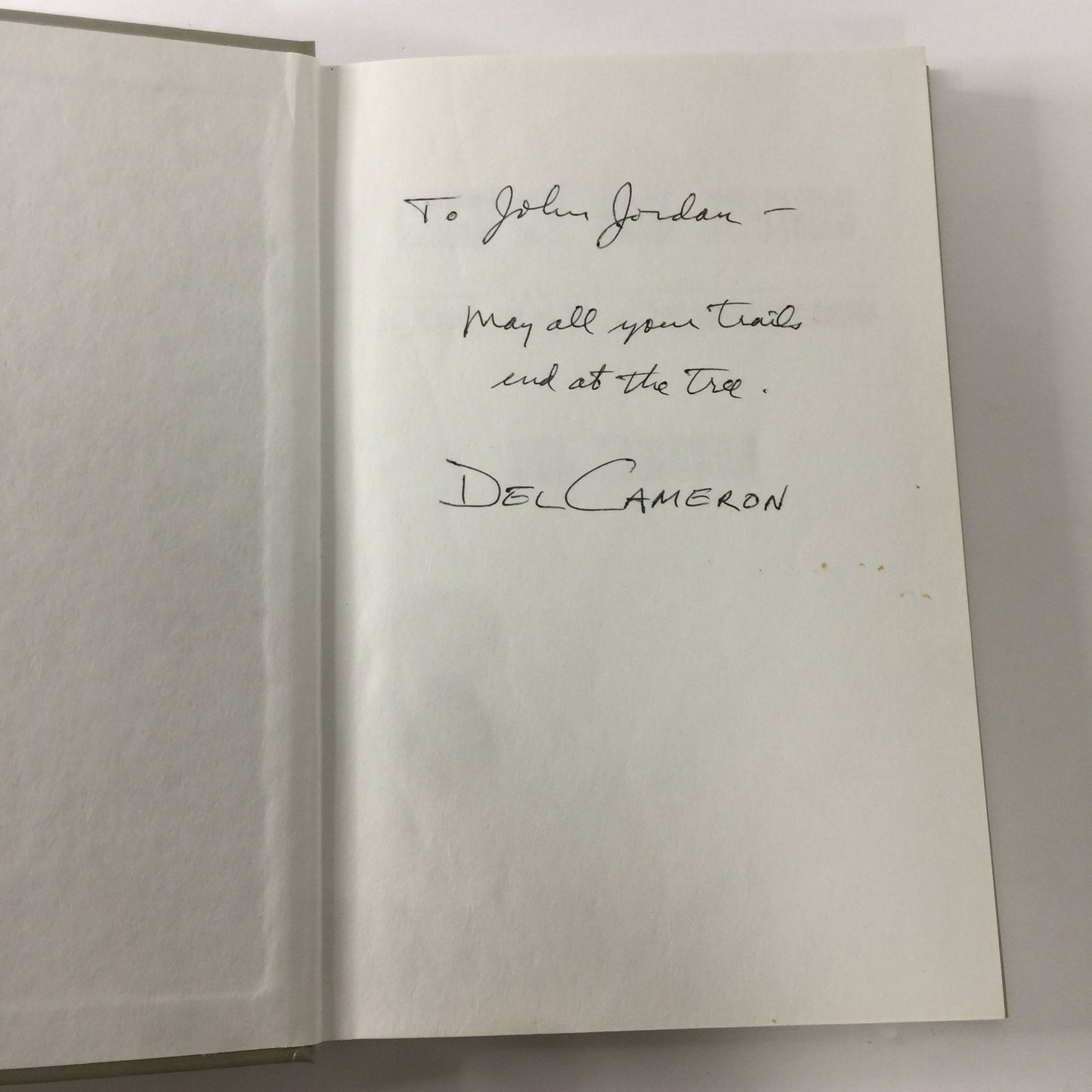 Call of The Hounds - Del Cameron - Inscribed - 2nd Printing - 1999