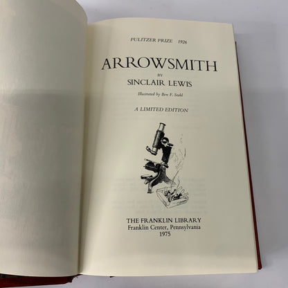 Arrowsmith - Sinclair Lewis - Limited Edition - Franklin Library - 1975