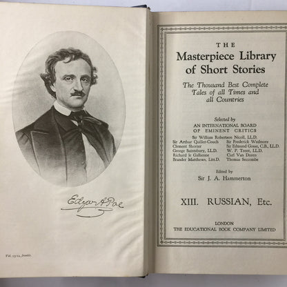 Masterpiece Library of Short Stories: Early Stories Italian - Various - 1923