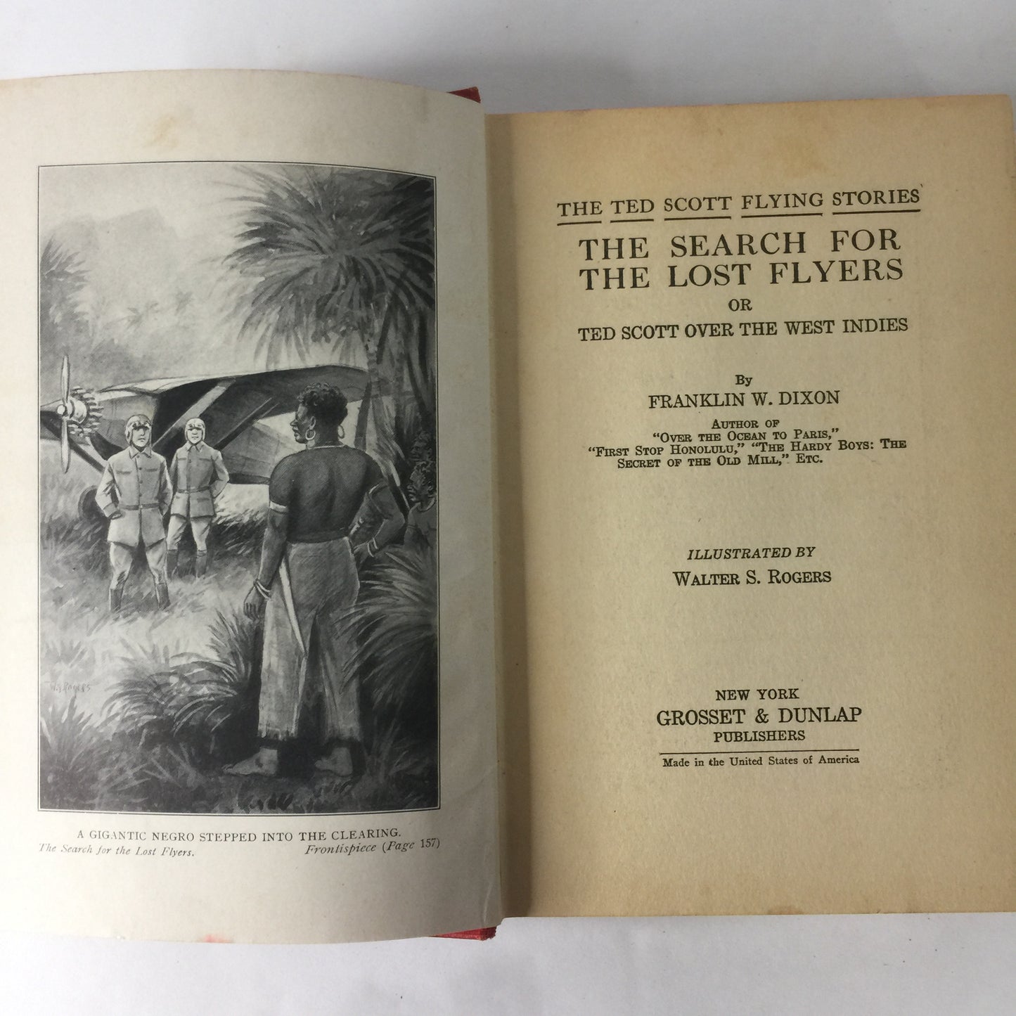 The Search For The Lost Flyers - Franklin W. Dixon - Apparent 1st Edition - 1928