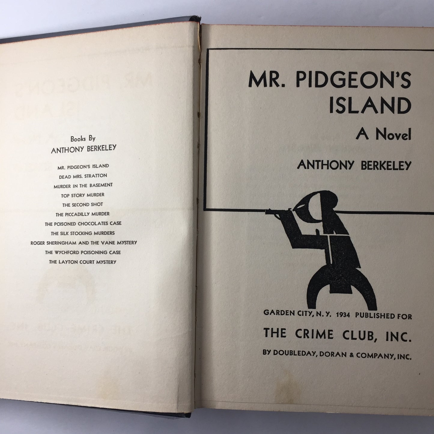 Mr. Pigeon’s Island - Anthony Berkeley  - Stated 1st Edition - 1934