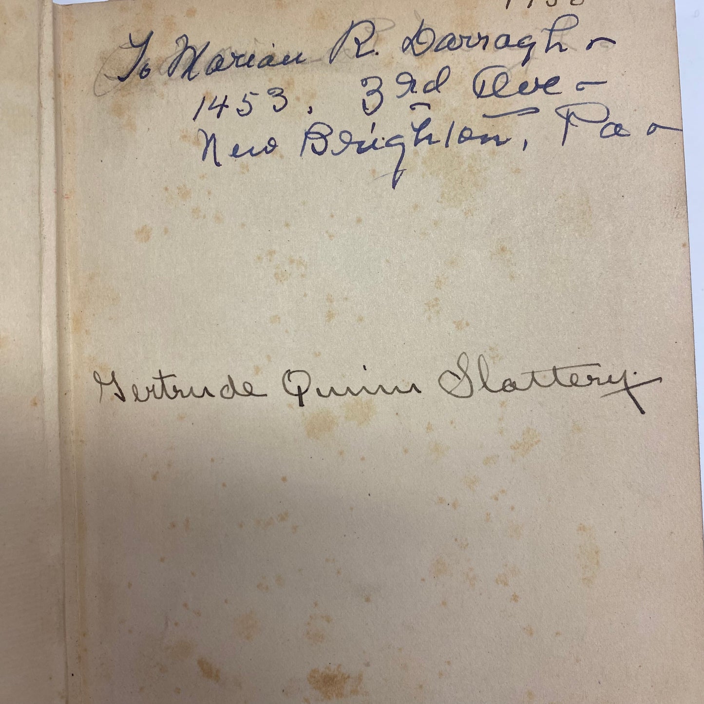 Johnstown and It’s Flood - Gertrude Quinn Slattery - Signed - 1936