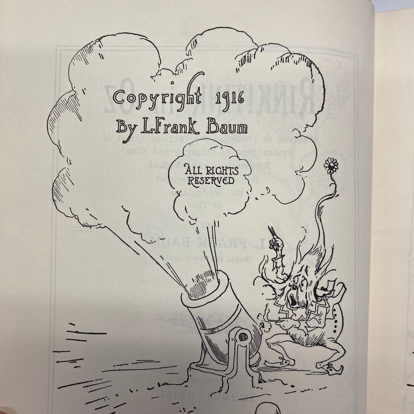 Rinkitink in Oz - L. Frank Baum - Early Print - 1916
