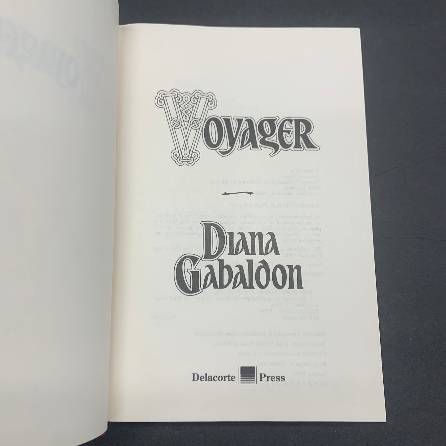 Voyager - Diana Gabaldon - 1st Edition - 1999