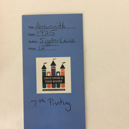 Arrowsmith - Sinclair Lewis - 7th Printing - 1925