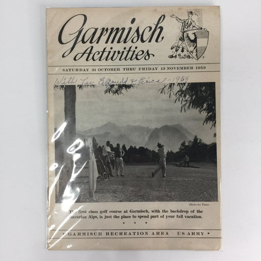 Garmisch Activities - Garmisch Recreation Area - U.S. Army - 1959