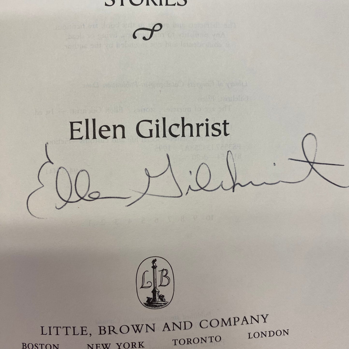 The Age of Miracles - Ellen Gilchrist - First Edition - Signed - 1995