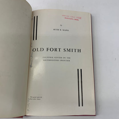 Old Fort Smith - Ruth Mapes - 1965