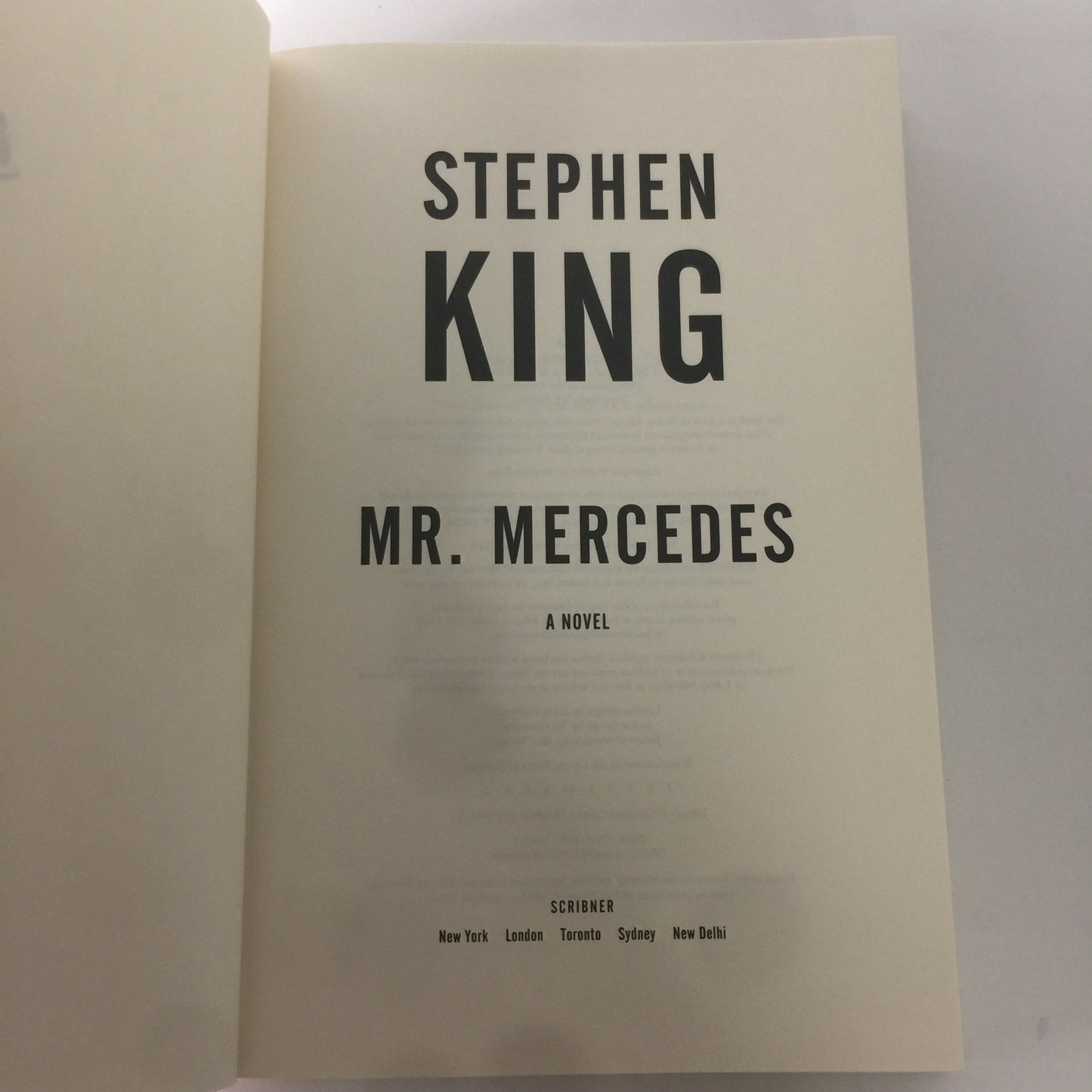 Mr. Mercedes - Stephen King - 1st Edition - 2014