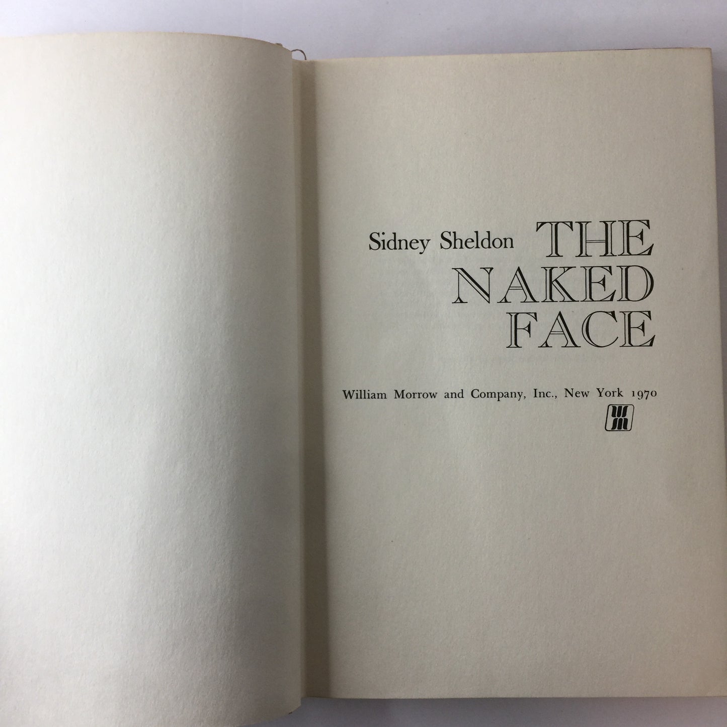The Naked Face - Sidney Sheldon - 2nd Print - 1970