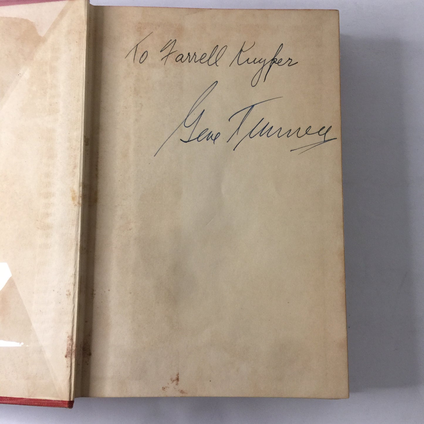 Arms for Living - Gene Tunney - Signed - 1st Edition - 1941