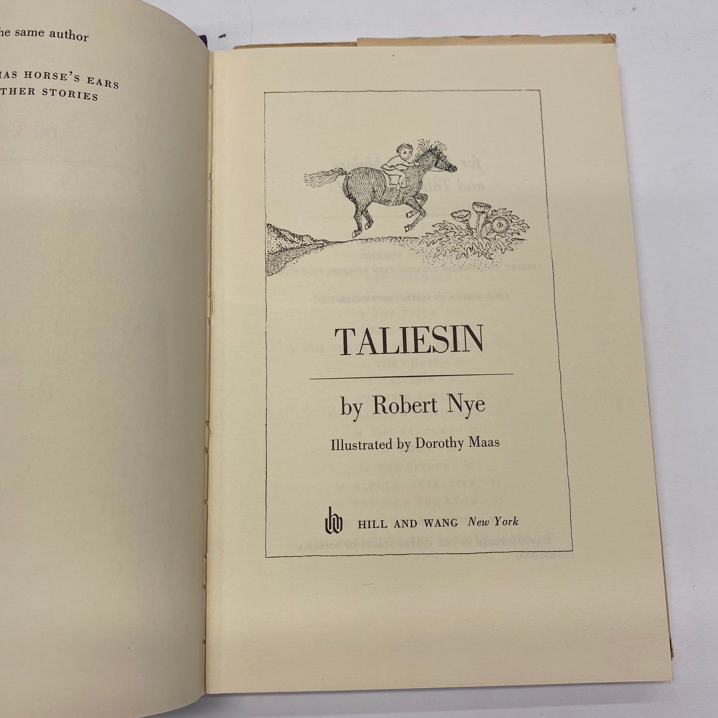 Taliesin - Robert Nye - 1st American Edition - 1967