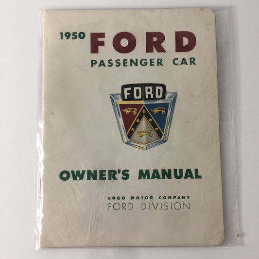 Ford Passenger Car Owner’s Manual - 1950