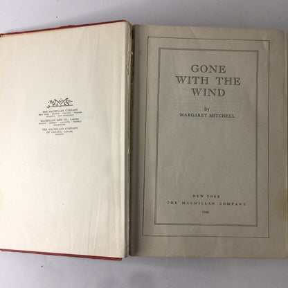 Gone With The Wind - Margaret Mitchell - 65th Print - 1949