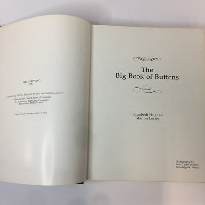 The Big Book of Buttons - Elizabeth Hughes and Marion Lester - 1981