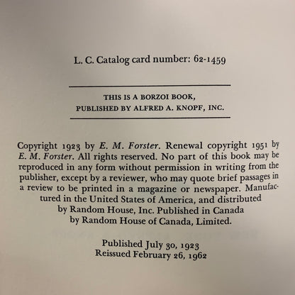 Pharos and Pharillon - E.M. Forster - Reprint - 1962