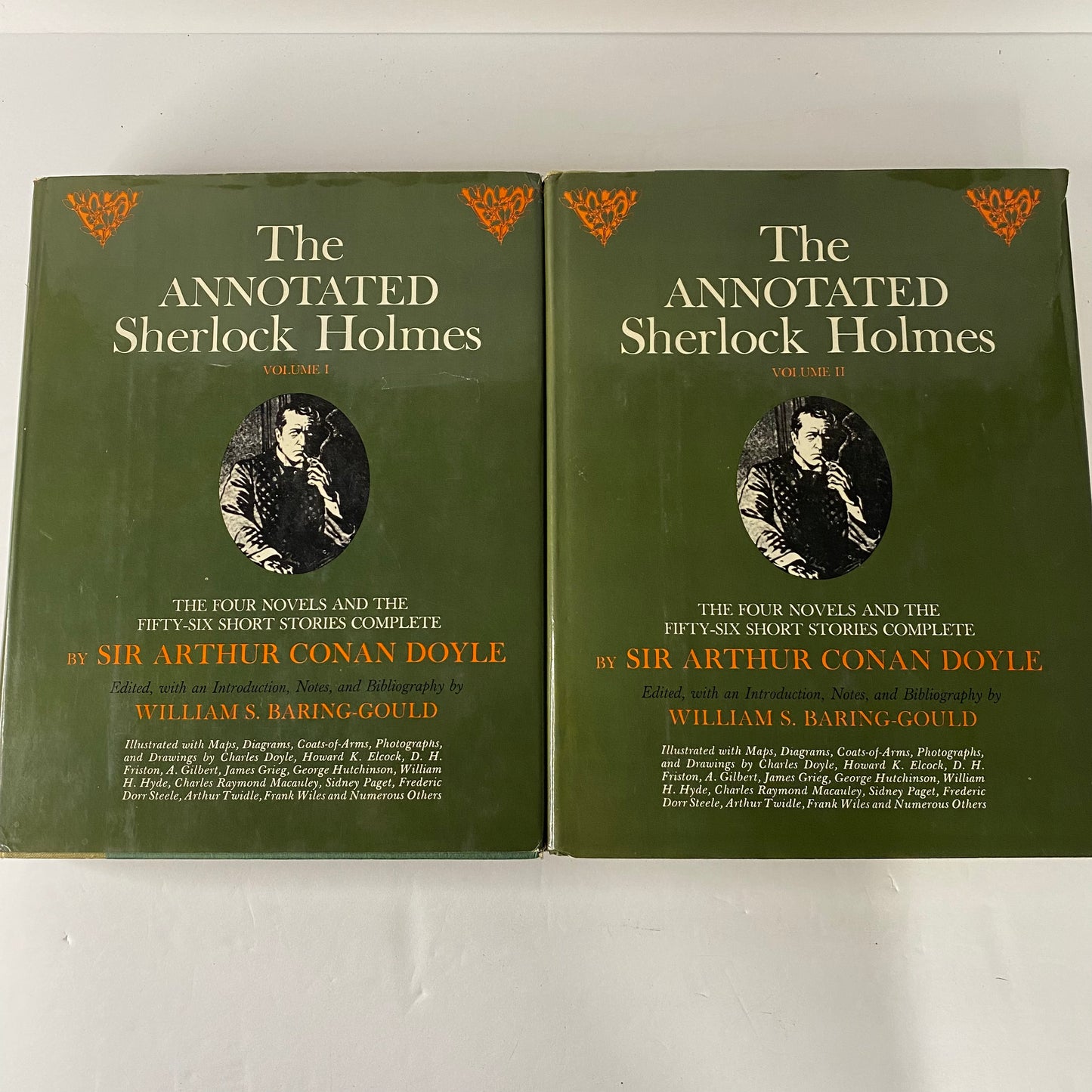 The Annotated Sherlock Holmes - Sir Arthur Conan Doyle - 2 Volumes - 2nd Edition - 10th Print - 1974