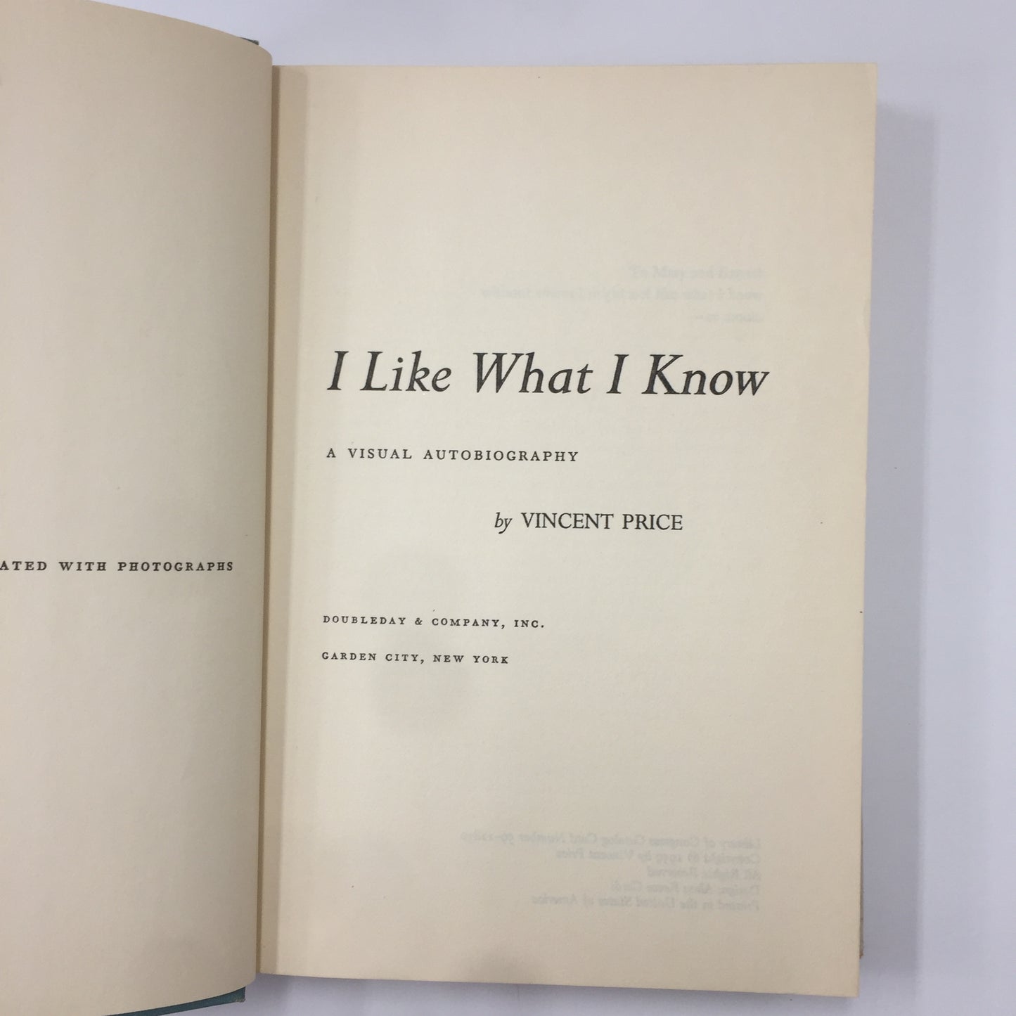 I Like What I Know - Vincent Price - 1959