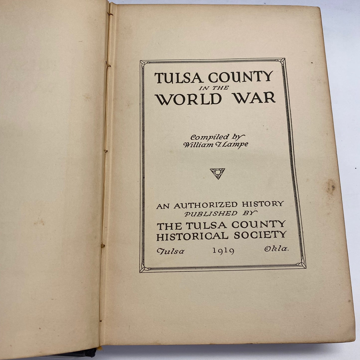 Tulsa County in the World War - William Lampe - 1919