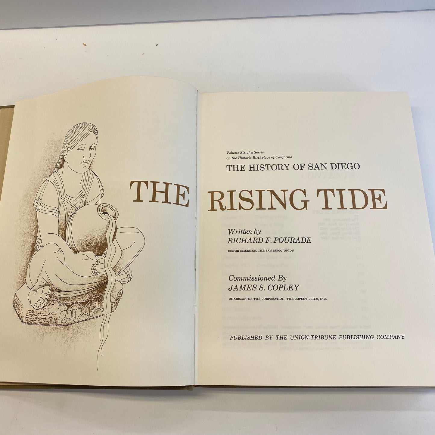 The History of San Diego and the Rising Tide - Richard F. Pourade - Special Edition - #80 out of 967 - Signed - 1967