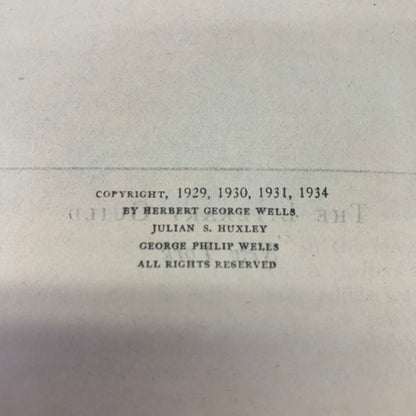 The Science of Life - H. G. Wells  - 1934