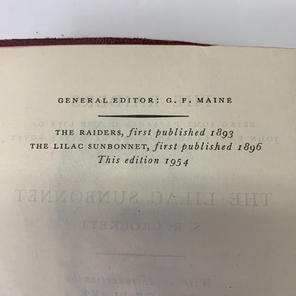 The Raiders and The Lilac Sunbonnet - S. R. Crockett - Underlining - 1954