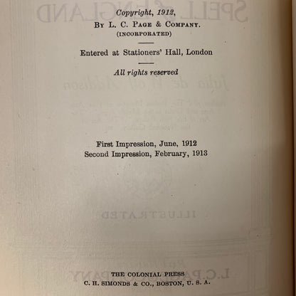 The Spell of England - Julia de Wolf Addison - 2nd Print - 1913
