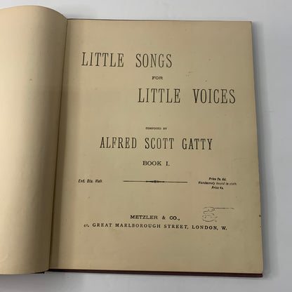 Little Songs for Little Voices - Alfred S. Gatty - 1890