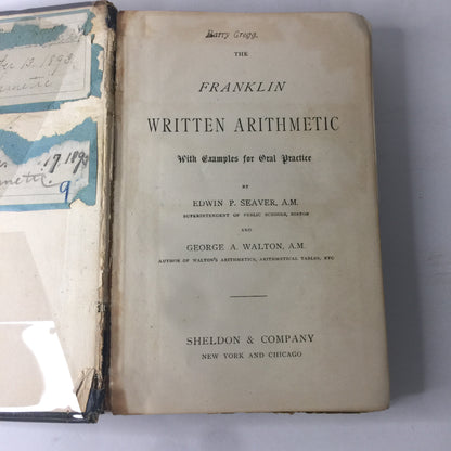 The Franklin Written Arithmetic - Edwin Seaver - 1878