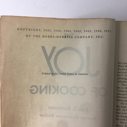 The Joy of Cooking - Various - 1951