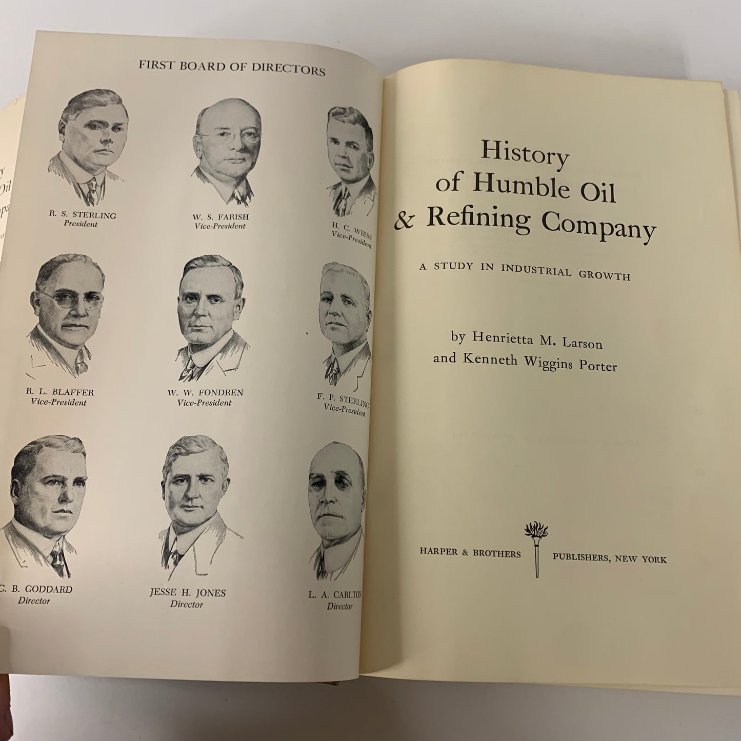 History of Humble Oil and Refining Company - Henrietta Larson and Kenneth Porter - 1st Edition - 1959