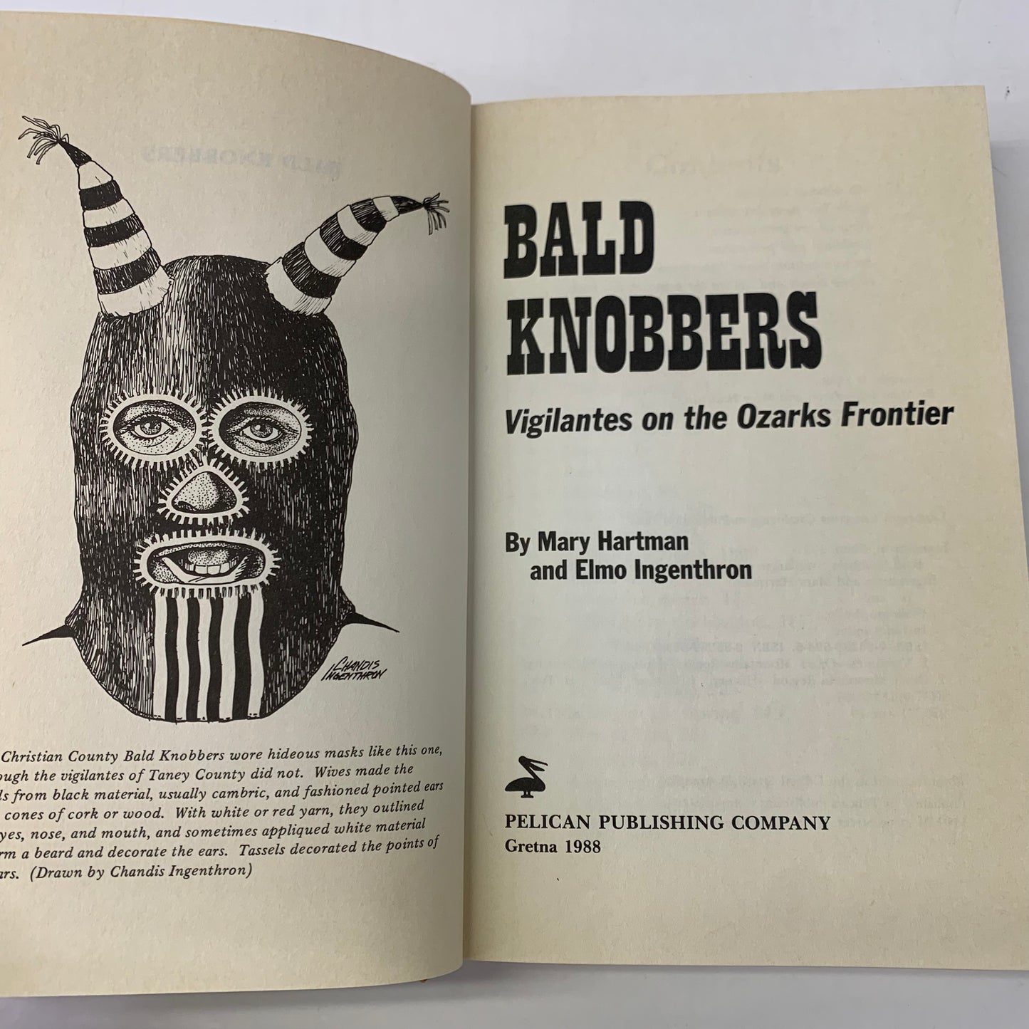 Bald Knobbers - Mary Hartman and Elmo Ingenthron - 1st Edition - 1988