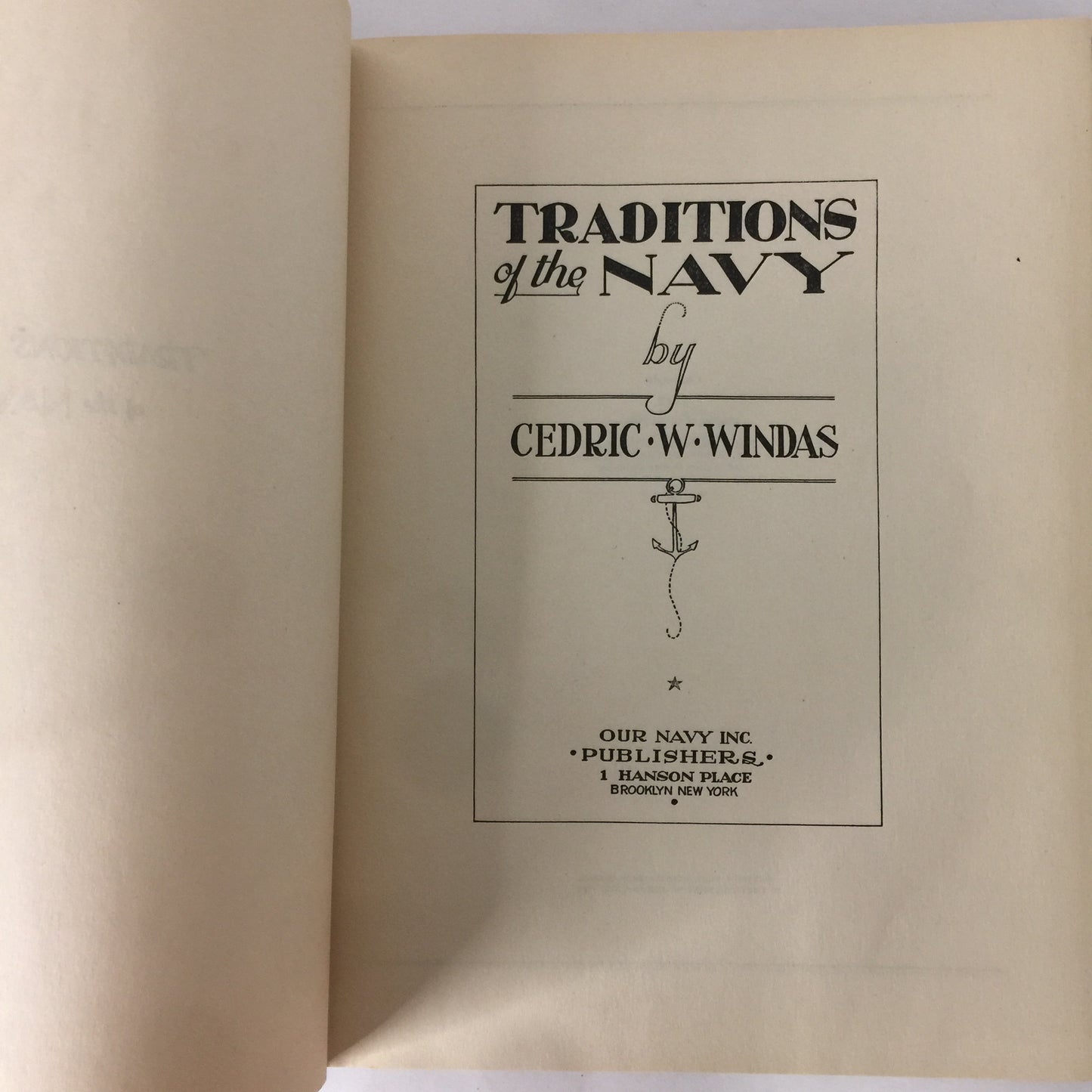 Traditions of the Navy - Cedric W. Windas - 1942