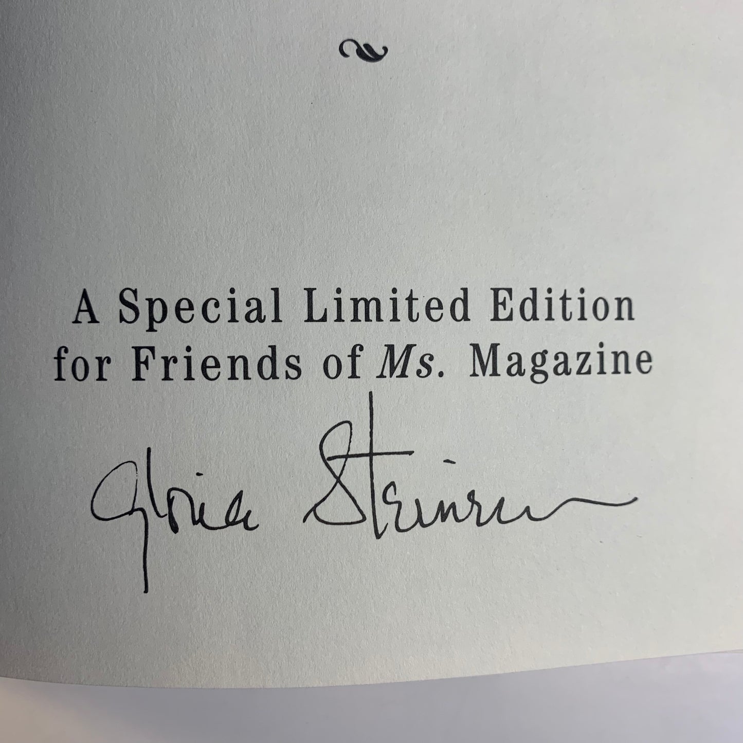 Moving Beyond Worlds - Gloria Steinem - Signed - 1994