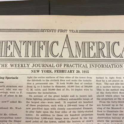 Scientific American Portfolio - Munn & Co. Inc., Publishers - 1915