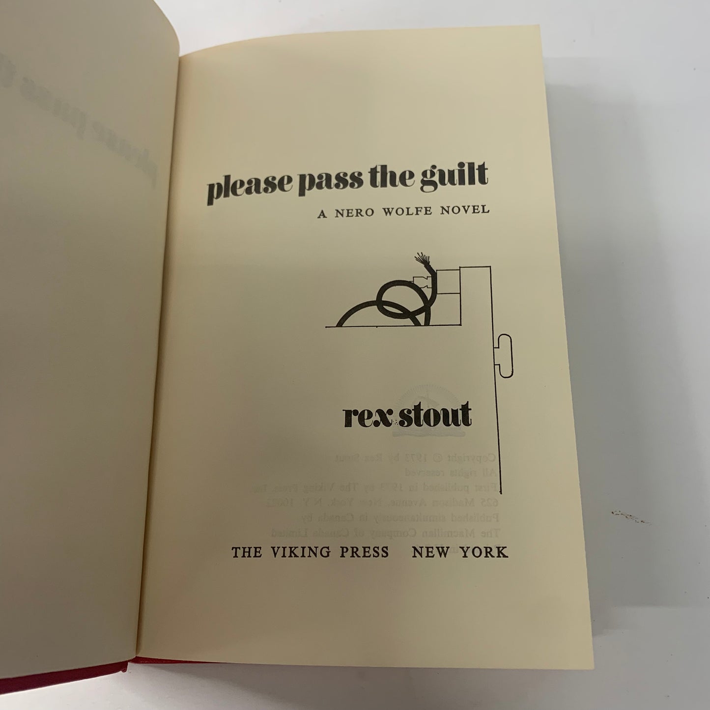 Please Pass The Guilt - Rex Stout - Book Club Edition - 1973